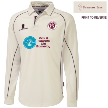 Croxton Kerrial CC Long Sleeve Shirt Maroon Trim